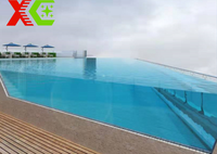 Plaque acrylique transparente sur mesure pour fenêtres de piscine, haute transparence, résistante aux UV, fabricant de panneaux en PMMA épais