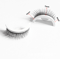 Nouveauté : Boîte à cils en cristal sans colle, cils auto-adhésifs, cils anime, faux cils