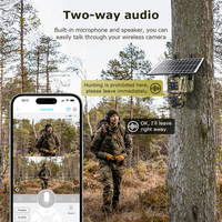 Caméra solaire HD 6MP double objectif camouflage 4G Caméra GSM d'extérieur IP66 PTZ Caméra large de piste de chasse aux anges Détecteur de mouvement Caméra de vidéosurveillance