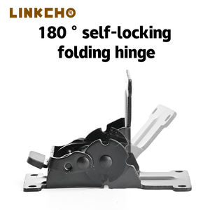 बेडरूम और अस्पताल के लिए लिंक 180 आयरन टेबल लेग हिंज, सेल्फ लॉकिंग ब्रैकेट के साथ समायोज्य तह फर्नीचर का उपयोग करें - Product Image 3