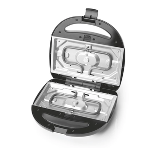 Machine à <span class=keywords><strong>sandwich</strong></span>, gaufres et toast électrique 3-en-1 automatique avec panneau en acier inoxydable, antiadhésive et amovible - Product Image 6