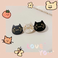 Barrettes à cheveux pour enfants en alliage et acétate Ume Cute Cat, pince à bec de canard à paillettes dégradées, accessoires Kawaii pour fête