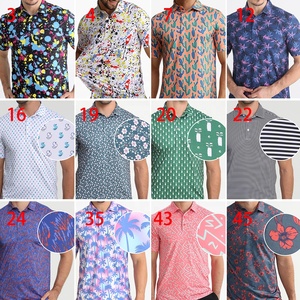 <span class=keywords><strong>Polo</strong></span> de golf pour homme en jersey de performance à imprimé intégral, <span class=keywords><strong>tissu</strong></span> tricoté à motif imprimé numériquement, stock local aux États-Unis - Product Image 2