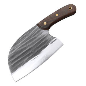 Cuchillo de Cocina Tradicional para Exteriores, Forjado a Mano, de Acero Revestido, con Cabeza Redonda, para Carnicero/Picador, de Metal - Product Image 5