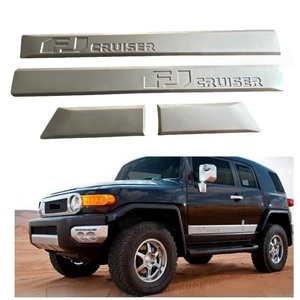 YBJ, accesorios para coche, tiras de moldura de puerta lateral <span class=keywords><strong>gris</strong></span> SUV para <span class=keywords><strong>FJ</strong></span> <span class=keywords><strong>CRUISER</strong></span> 2007-2021, decoración 2024, moldura anticolisión para puerta - Product Image 1