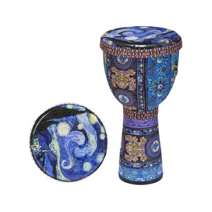 Tambour africain de 8 pouces en gros - Pour enfants, adultes, débutants, tambour à main spécial de percussion, facile à jouer, utilisation universelle - Product Image 2