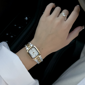 Scottie 9743B Montre de Luxe à Quartz pour <span class=keywords><strong>Femme</strong></span> Cadran Carré Étanche Bracelet en Acier Inoxydable Mode Tendance Vente Chaude - Product Image 2