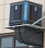 Nouveau ventilateur axial industriel de refroidissement à air, best-seller, refroidisseur d'air évaporatif Soudan, écran électronique / 50 vitesses, Hawaii ou OEM