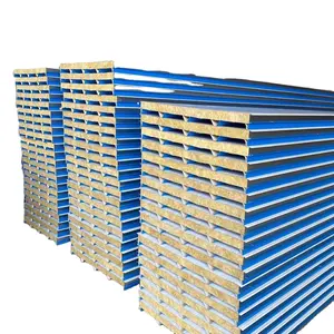 Panel Sándwich <span class=keywords><strong>de</strong></span> <span class=keywords><strong>Lana</strong></span> <span class=keywords><strong>de</strong></span> <span class=keywords><strong>Roca</strong></span> Personalizado para Techo y Pared, Fácil Instalación, Material <span class=keywords><strong>de</strong></span> <span class=keywords><strong>Aislamiento</strong></span> con Núcleo <span class=keywords><strong>de</strong></span> XPS para Construcción <span class=keywords><strong>de</strong></span> Cámaras Frigoríficas - Product Image 1