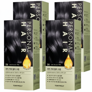 Tonymoly 1N nero copertura per capelli personale per capelli GMP certificata alla moda salone tinture 4 pezzi - Product Image 1