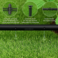 Kit d'irrigation goutte à goutte en PVC de 30 m (1/4 po) avec raccord rapide et répartiteur 4 voies pour l'arrosage des racines des légumes de jardin - Vente en gros