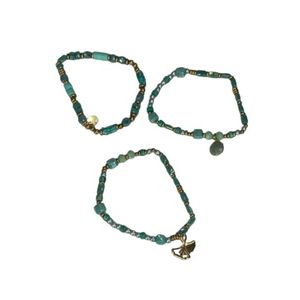 Fashion Beaded <b>Bracelets</b> 316L Stainless Steel PVD Gold Plating Sustainable Resistant Jewelry <b>Set</b> - Product Image 1