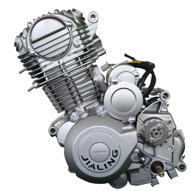 JIALING New Silver Gray Engine Assembly 150CC Cylinder Volume Motorcycle Engines Powerful 9.0kw/8000 Durable Electric Starter