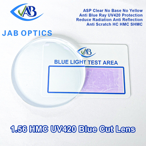 Lentes de corte azul 1,56 de Danyang JAB Optics Single Vision <span class=keywords><strong>Blue</strong></span> <span class=keywords><strong>Block</strong></span> UV420 Anti <span class=keywords><strong>Blue</strong></span> Light Lentes Resin La Luna - Product Image 4