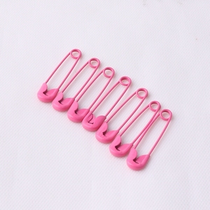 Petit pendentif métallique de couleur rose, <span class=keywords><strong>épingle</strong></span>s de sécurité, vente en gros, 50 pièces, 22mm, rose - Product Image 4