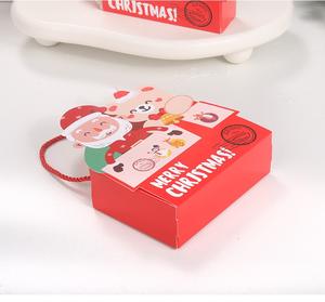 圣诞老人礼品纸盒圣诞快乐糖果饼干盒卡通儿童巧克力盒 - Product Image 5