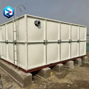 Hot Sale Supply and Install Sectional Fiberglass Water Tanks for hospital