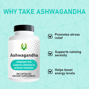 Capsules d'Ashwagandha de haute qualité en gros, contenant de la poudre d'Ashwagandha, favorisant la sérénité et le calme, capsules de racine d'Ashwagandha - Product Image 6