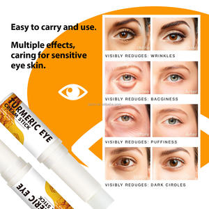 Stick Contour des <span class=keywords><strong>Yeux</strong></span> au Curcuma Raffermissant Anti-Âge, Baume Hydratant Nourrissant, Lissant Rides Fines, Anti-Poches et Anti-Cernes - Product Image 3