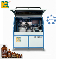 Máquina Automática de Serigrafía para Botellas de Vidrio Decorativas con Sistema de Posicionamiento Visual CCD