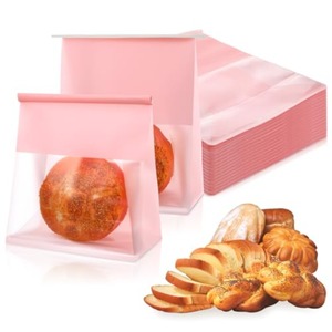 Bolsa <span class=keywords><strong>de</strong></span> Papel Kraft Personalizada para Pan Francés, Galletas, Pasteles, Bizcochos, con Ventana - Product Image 1