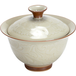 แก้วชาจีนโบราณ 130 มล. สีน้ำเงิน พร้อมฝาปิด - Product Image 1