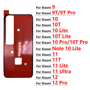 Custodia posteriore per telefono cellulare adesivo per Xiaomi <span class=keywords><strong>Mi</strong></span> 12 11 Ultra 11T 10 <span class=keywords><strong>10T</strong></span> Lite 9 8 <span class=keywords><strong>Pro</strong></span> adesivo posteriore parti di riparazione - Product Image 5