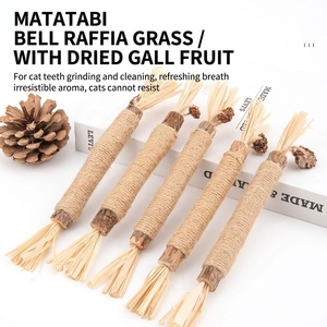 Bâtonnet à mâcher pour <span class=keywords><strong>chat</strong></span> à la catnip, jouet à mâcher pour <span class=keywords><strong>chat</strong></span>, nettoyage des dents, élimination du tartre, haleine fraîche, bâtonnets de Matatabi et Silvervine écologiques pour usage quotidien - Product Image 1