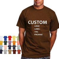 Camiseta de Hombre al por Mayor de Alta Calidad, 100% Algodón, Corte Regular, con Impresión Digital Personalizada de Logotipo y Letras
