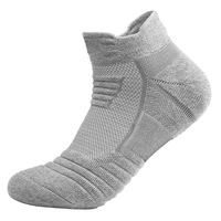 Chaussettes de sport en coton bon marché à sublimation personnalisée Chaussettes athlétiques rembourrées de haute qualité Chaussettes de cheville pour hommes