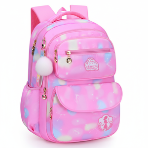 Mochila Escolar de Poliéster Ligera, Impermeable, con Dibujos Animados, Personalizable, de Gran Capacidad, Moderna, para Jardín de Infancia - Product Image 1