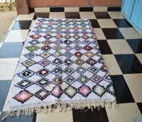 Tapis traditionnels en tissu Boucharouite pour la maison, le bureau, la chambre et le salon