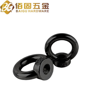 Pernos de Anillo Baigu M3 M4 M5 M20 de Acero Inoxidable 304 con Recubrimiento Electroforético Negro, Grado A Estándar para Elevación - Product Image 2
