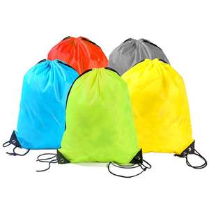 Sac à dos à cordon en polyester 210D avec logo imprimé personnalisé Sac à linge Sac à cordon personnalisé - Product Image 6