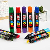 Stylo marqueur pop à séchage rapide permanent imperméable rechargeable à l'encre recyclable non toxique haute capacité 12 couleurs