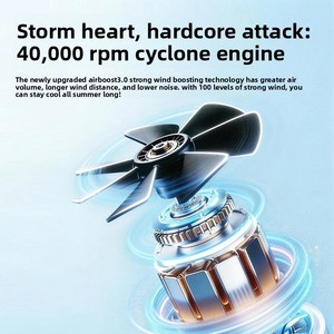 Ventilateur de <span class=keywords><strong>ceinture</strong></span> numérique à affichage USB rechargeable, mini-ventilateur portable mains libres à clipser, 3 vitesses, rafraîchisseur d'air personnel - Product Image 2