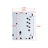 4 Port SC FTTH Fiber Optic Termination Box ABS Plastic Face Plate Information Box 4 Core Optical Fiber Drop Cable Splice Box