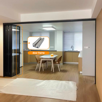 Portes pliantes intérieures sur mesure, système 40, portes pliantes en verre aluminium, profilés fins extrudés