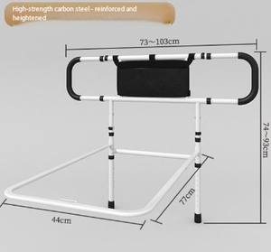 Lightweight Foldable Walking Aid for Elderly, Adjustable Height Walking Frame with Anti-Slip Rubber Tips - Product Image 2