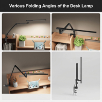 Lampe de bureau LED rose à double éclairage, commande tactile pour la luminosité et la couleur, idéale pour les chambres, les études, les étudiants ou le travail.