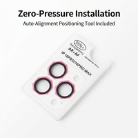 Protection d'objectif d'appareil photo en verre trempé de qualité fiable AAA, dureté 9H, avec couverture complète pour 17 Max