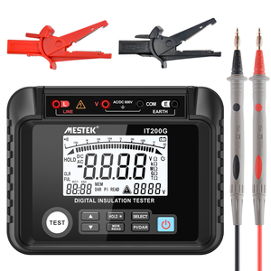 เครื่องวัดความต้านทานฉนวนไฟฟ้ากระแสสลับแบบดิจิตอลอัตโนมัติ IT200G เมกะโอห์มมิเตอร์ โวลต์มิเตอร์ IT200G เมกะโอห์มมิเตอร์ เมกเกอร์ โวลต์มิเตอร์ - Product Image 1