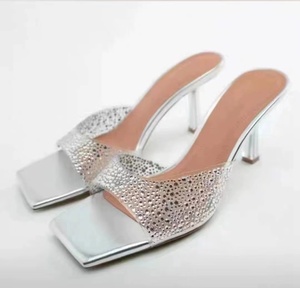 Nuevas Sandalias de Tacón Alto con Punta Descubierta Transparente, Sandalias de Tacón Fino y Punta Puntiaguda - Product Image 2