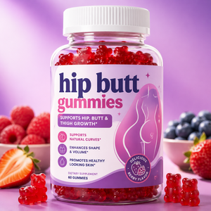 Gummies en gros sous marque privée, 60 unités, Maca Aguaje, pour soutenir les courbes féminines et l'augmentation des hanches et des fesses pour femmes - Product Image 6