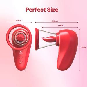 Juguetes Sexuales para Adultos al por Mayor, Vibrador con Lengua de Succión, Juguete Sexual para Adultos, Masajeador de Pezones, Chupador de Pezones, Juguetes Sexuales - Product Image 2