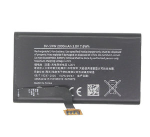 BV-5XW Téléphone portable Batterie pour Nokia <span class=keywords><strong>Lumia</strong></span> 1020 EOS BV5XW 2000mAh Batterie Interne De Remplacement, Tout Neuf Li-ion Zéro Cycle - Product Image 2