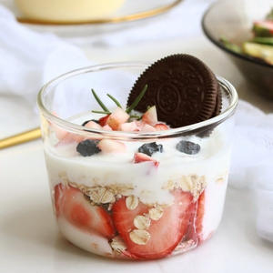 Gobelets à dessert aromatisés au thé de 250 ml (9 oz), ronds, décorés, pour céréales, fruits, glaces, verres à pudding, moules à gâteaux, petits moules - Product Image 4