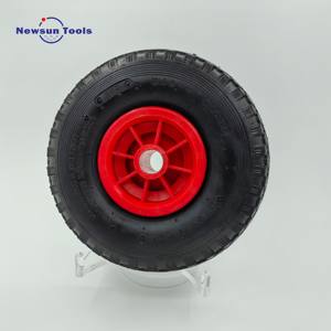 Remise d'usine 10% de réduction sur la <span class=keywords><strong>brouette</strong></span> en caoutchouc pneumatique de 10 pouces remplie d'air 3.00-4/ 260x85 pneus de chariot pédale Go Kart roues - Product Image 2