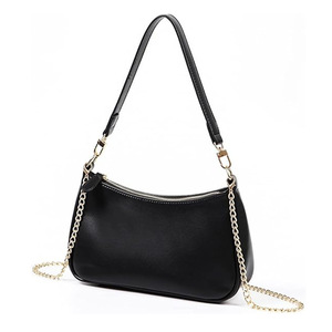 Bolso de Mano de Moda con Cadenas de Cuero Vegano Suave para Mujer, Estilo Vintage, Tipo Hobo, para Uso Diario Informal, Bajo MOQ - Product Image 1