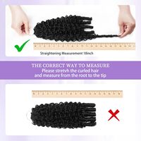 Extensions de cheveux humains vierges pré-bouclées, boucles birmanes, tresses au crochet, douces comme des plumes, extensions de cheveux au crochet invisibles